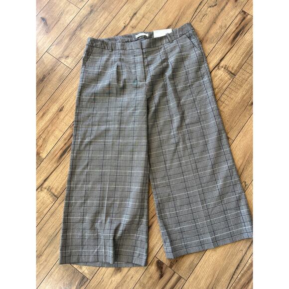 NWT Cato size XL plaid wide leg pull on pants - Picture 1 of 4